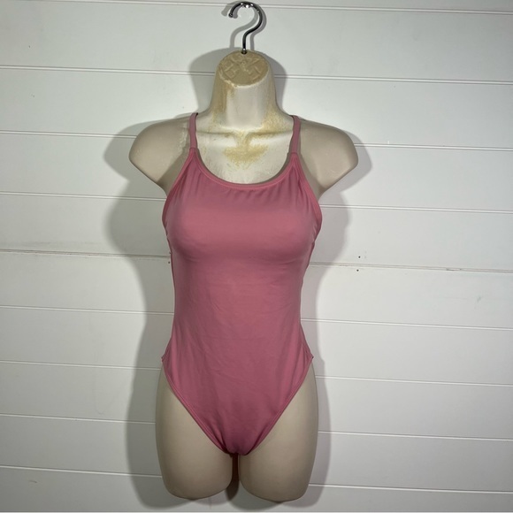 Pink merona one piece swimsuit - Picture 1 of 9